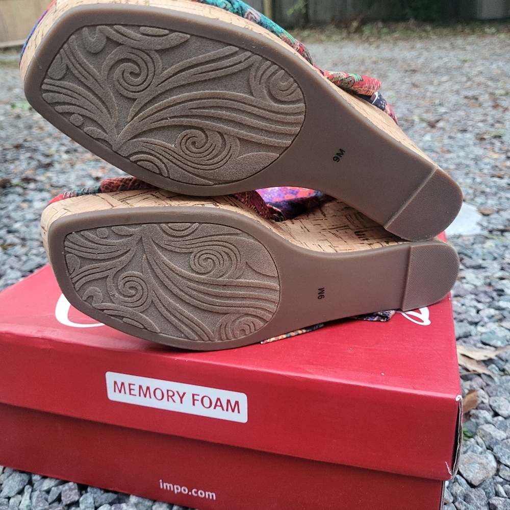Impro Brand Vibrant Wedge Sandals with Memory Foam - Picture 4 of 5